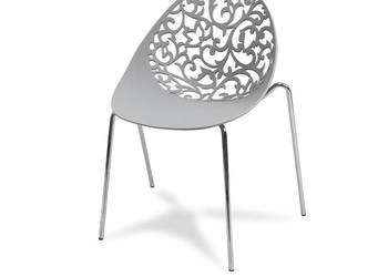 Szare ażurowe krzeslo nowoczene designerskie ! Promocja