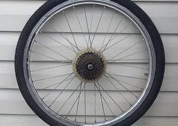 Koło tylne do roweru 24" z oponą i dętką SHIMANO