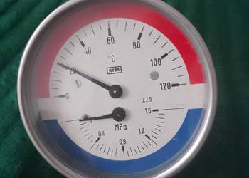 Termo Manometr temperatury kotła i ciśnienia 0-120 °C 0-1,6 MPa