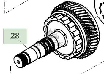 John Deere 8130 8230 8330 8430 8530 Wał Skrzyni Biegów IVT CZĘŚĆI RE225851