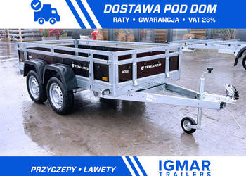 Przyczepka TEMARED WOOD 2612/2 KIPP DMC 750 kg burty sklejkowe