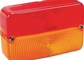 Klosz lampy, czerwony/pomarańczowy, prostokątny 113x72x31mm tylny/lewy/pra…