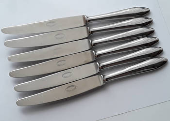 Noże obiadowe (nr.1), KROPLA WODY, Gerlach, sztućce PRL