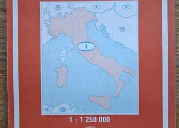 Włochy mapa samochodowa 1:1250 000  Cartographia Budapest