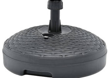 Podstawa pod parasol 20 L antracyt rattan z tworzywa WM-48771