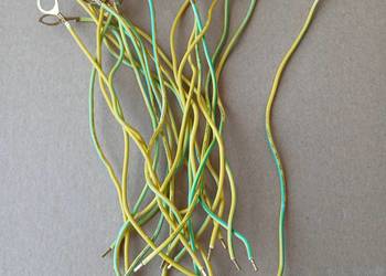 Przewód Uziemiający z Oczkiem 10mm pod M10x1 20cm OMY 0,75 CENA=20szt