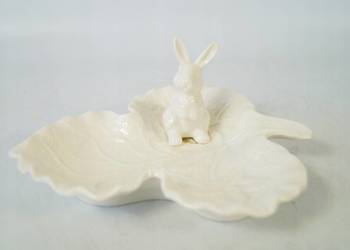 Patera porcelanowa królik zając wielkanoc dekoracja Patera porcelanowa królik zając wielkanoc dekoracja