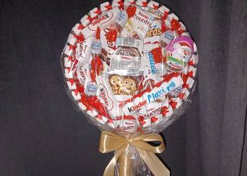 Bukiet ze słodyczy kinder Box na święta Urodziny Box ze słodyczy