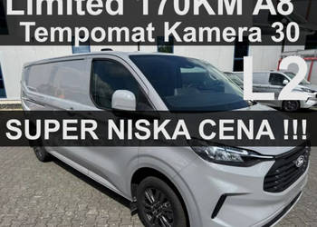 Ford Transit Custom Limited A8 170KM Kamera 360 Aktywny Tempomat Matrix Le…
