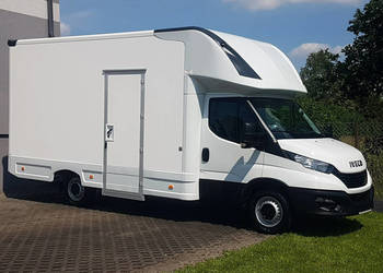 Iveco Daily KONTENER NISKOPODŁOGOWY 4,44x2,23x2,42 SKLEP BAR FOODTRUCK KAM…