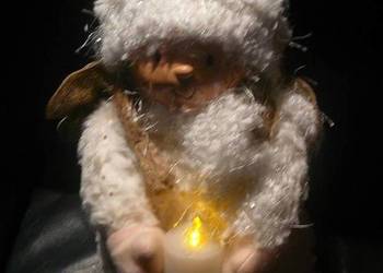 Aniołek ze światełkiem Belgia Angel  28 cm Nowy