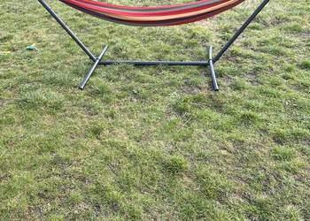 HAMAK OGRODOWY ZE STELAŻEM DUŻY ZESTAW STELAŻ DO HAMAKA STOJAK NA HAMAK