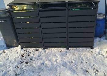Zabudowa koszy na śmieci 120L x3