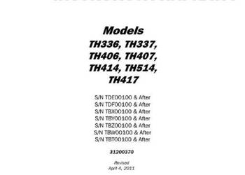 Caterpillar TH514 TH417 instrukcja naprawy PL
