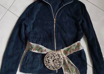 bluza sweter  golf softshel polar szmaragdowa narciarska w g
