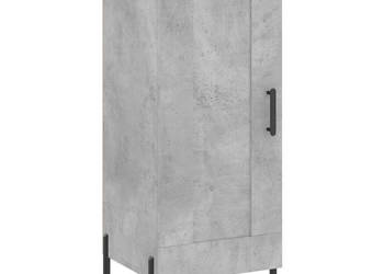Szafka szarość betonu 345x34x90 cm materiał drewnopochodny WM-830456