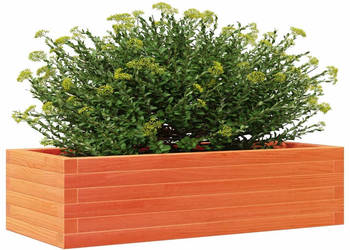 Donica ogrodowa woskowy brąz 90x40x23 cm lite drewno sosnowe WM-847225