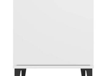 Szafka nocna z metalowymi nóżkami, biała, 40x30x50 cm(805833) Szafka nocna z metalowymi nóżkami, biała, 40x30x50 cm(805833)