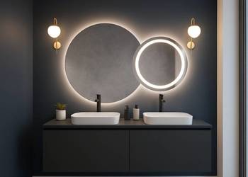 Zestaw luster łazienkowych z podświetleniem - ASTERIA LED