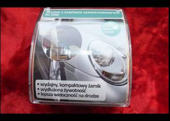 Zestaw 2 żarówek samochodowych Super Light H1 55W Super jasn
