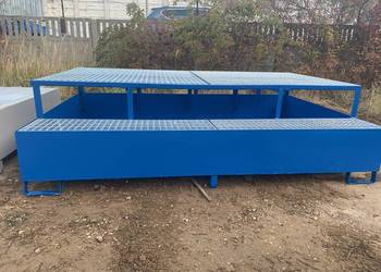 Wanna wychwytowa PMC 1000 L podwójna ze stopniem do IBC