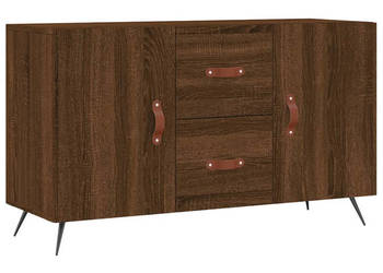 Komoda brązowy dąb 100x36x60 cm materiał drewnopochodny WM-828147