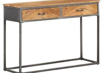 vidaXL Stolik konsola, 110 x 35 x 75 cm, lite drewno akacjowe（SKU:323527）