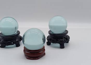 Kolekcjonerska kula obsydian niebieski 30mm kolekcja dekoracja #25