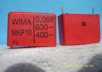 Kondensator MKP 10; 68 nF/ 630 V --  400 V zm. , WIMA , nowy