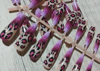 Zdobione tipsy panterka
