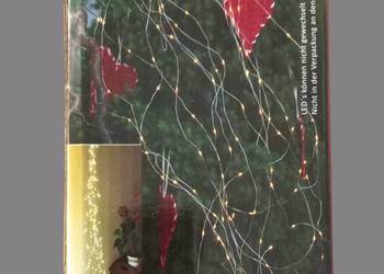 Lampki choinkowe świetlne LED cienki drucik z 125 diodam