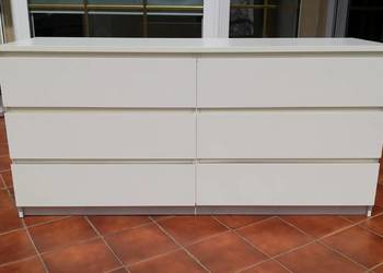 Komoda biała szuflady szafka bieliźniarka