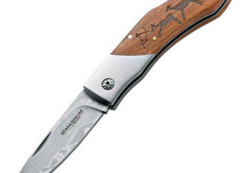 Nóż składany Boker Magnum Caveman Damast (01RY818DAM) T