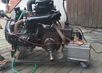 Silnik ze skrzynią citroen 2cv po remoncie