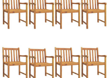 Krzesła ogrodowe 8 szt. 56x555x90 cm lite drewno akacjowe WM-3206274