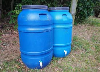 BECZKI 220L I MAUZERY 1000L NA DESZCZÓWKĘ do podlewania działka ogród dom