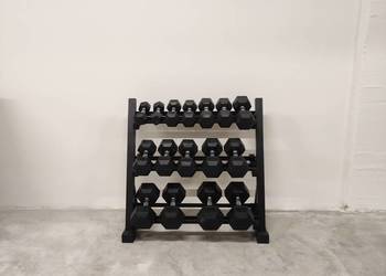 Hexagon dumbbels set 2.5-20kg (8x Paar ) plus Rack