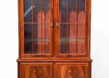 Mahoniowa witryna w angielskim stylu, serwantka Mahoniowa witryna w angielskim stylu, serwantka