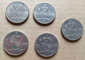 10000 zł x 5 sztuk miedzionikiel 1990 PRL/III RP