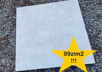 Super Gres Tarasowy BETON BLANCO 60x60x2 cm