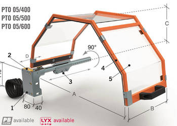 PTO 05/500 Oslona do tokarki TPK