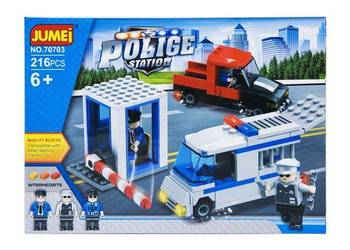 Klocki Jumei KOMISARIAT POLICJA 216 elementów, 30 x 21 cm
