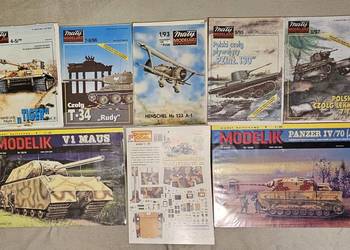 Modele kartonowe,,Mały modelarz,, i kilka innych 38 szt nowe
