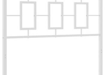 Metalowe wezgłowie białe 107 cm WM-374320