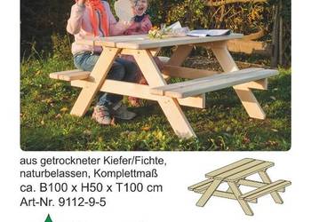 Piaskownice, huśtawki, stoliki dla dzieci