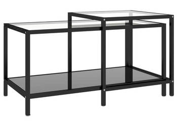 Stoliki herbaciane 2 szt. szkło hartowane czarne WM-331614