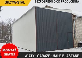 GARAŻE BLASZANE|Wiata|Hala|Magazyn|Konstrukcja -  Grzywstal