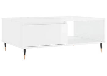 Stolik kawowy biały o wysokim połysku 90x60x35 cm WM-827054