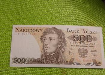 banknot polski 500 złotych z 1982r