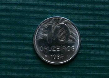 BRAZYLIA - 10 cruzeiros, 1985r
